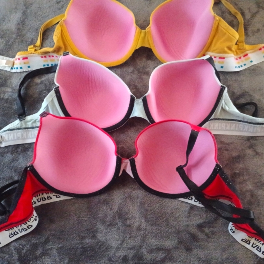 3 PINK BRAS